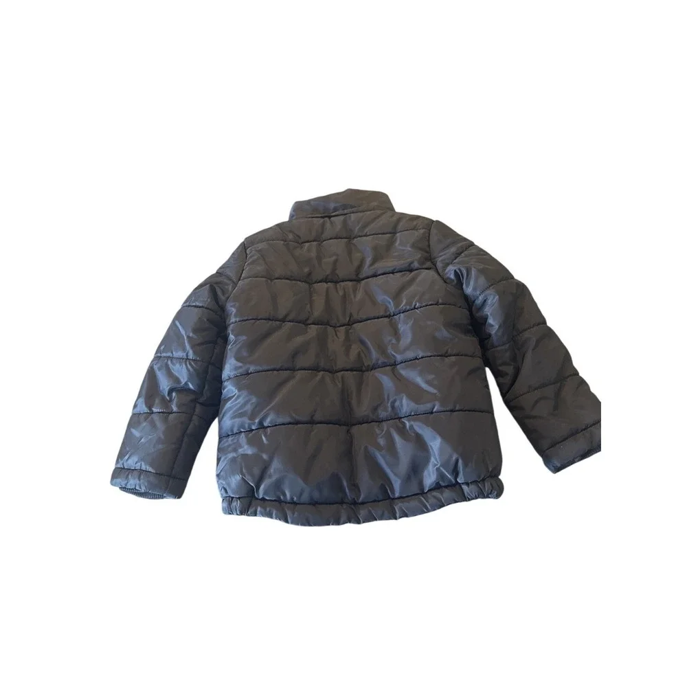 Tommy Hilfiger Puffer Jacket Coat Boys Size 5 Black & Red NO HOOD
